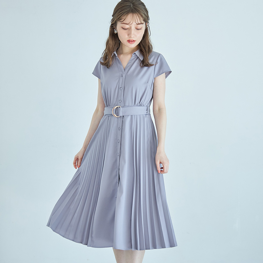 2/19再販予定!表情豊かに揺れるベルト付きサイドプリーツシャツワンピース【zillty ジルティ】 tocco closet(トッコクローゼット)宮本茉由さんはグレイッシュブルー着用 2/19再販予定!表情豊かに揺れるベルト付きサイドプリーツシャツワンピース【zillty ジルティ】 tocco closet(トッコクローゼット)宮本茉由さんはグレイッシュブルー着用