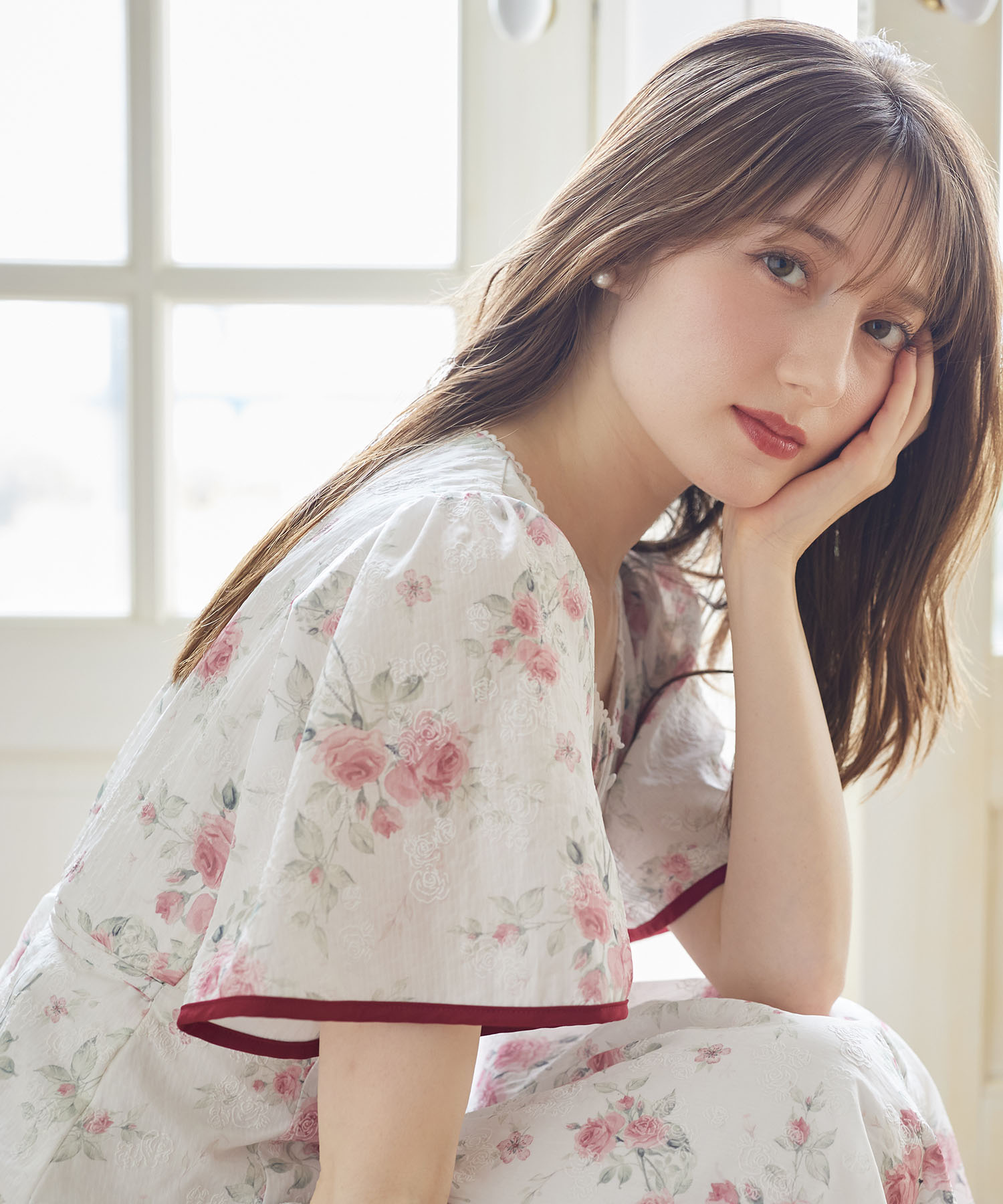 日本未入荷★CHICLINE★クーリングスパンフレアワンピース slattgir ワンピース 高身長 ティアードフレアワンピース