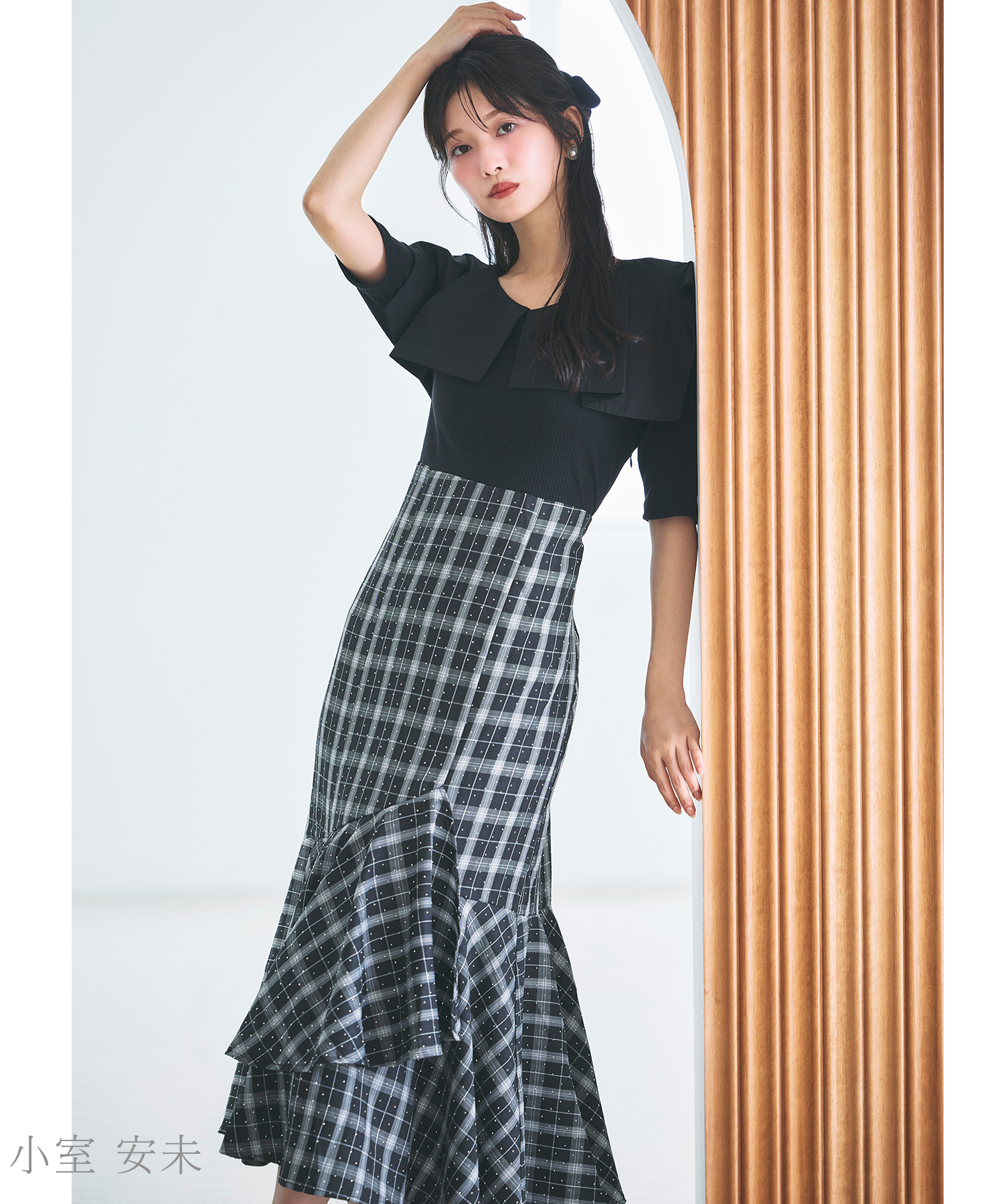 展示品　◇着物リメイク◇  ドッキングワンピース　紺色　ピンク系　ベルト付き 展示品 ◇着物リメイク◇ ドッキングワンピース 紺色 ピンク系