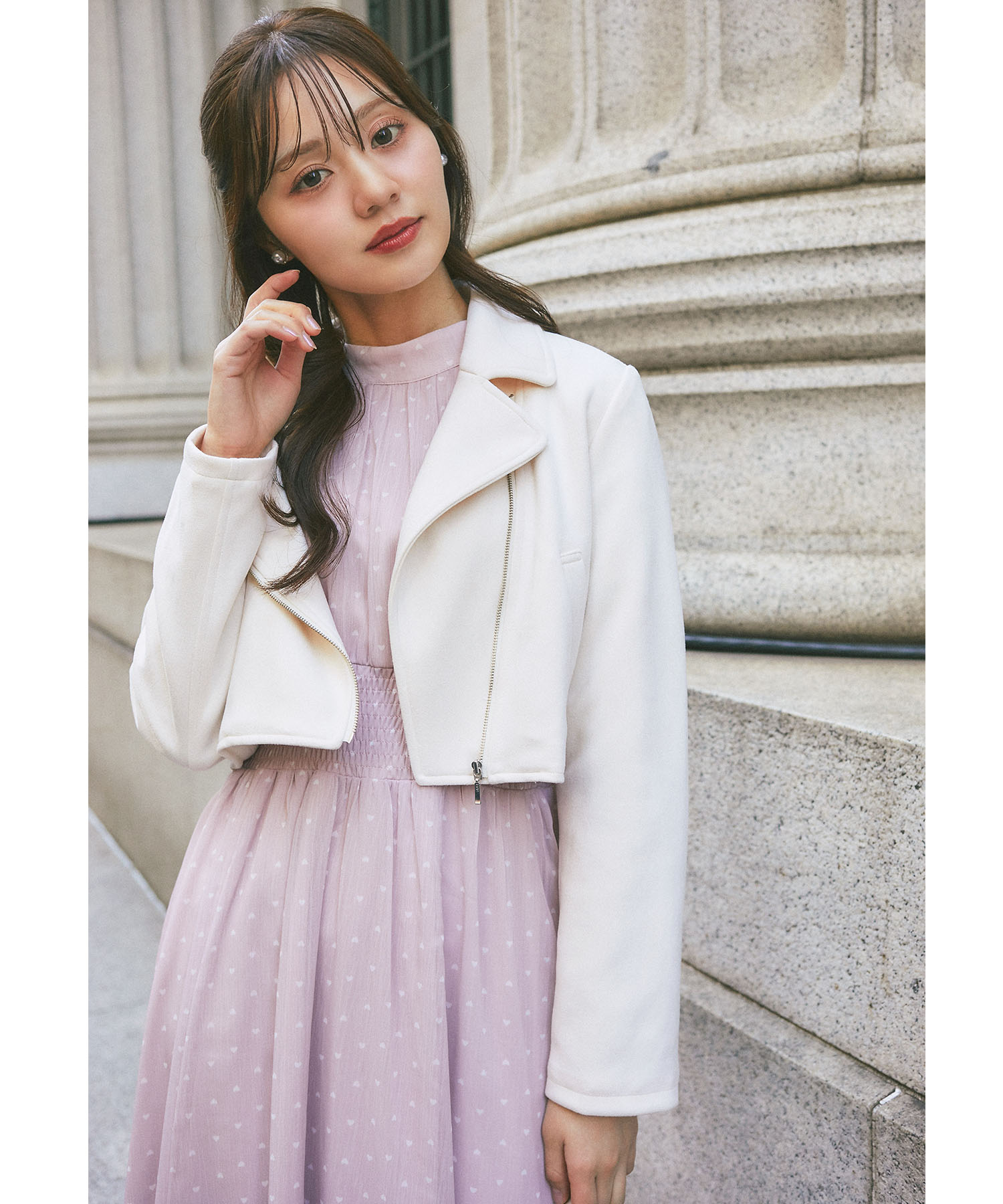 スエードライダースジャケット