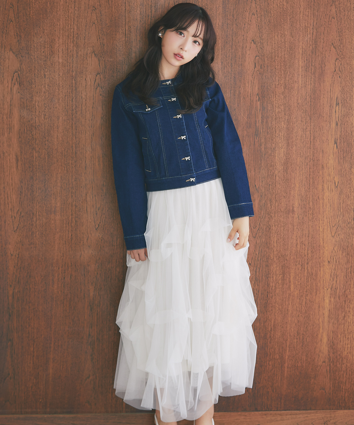 tocco トッコクローゼット チュールタックバルーンスカート