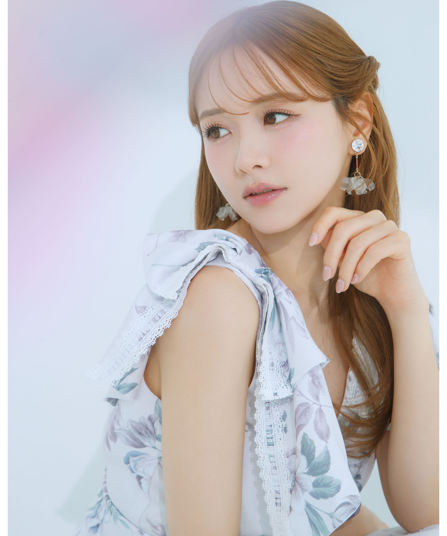 tocco トッコクローゼット イ５秒で仕上がる夏の主役服♪肩リボン付きハシゴレースティアード切り替えカシュクールワンピース 