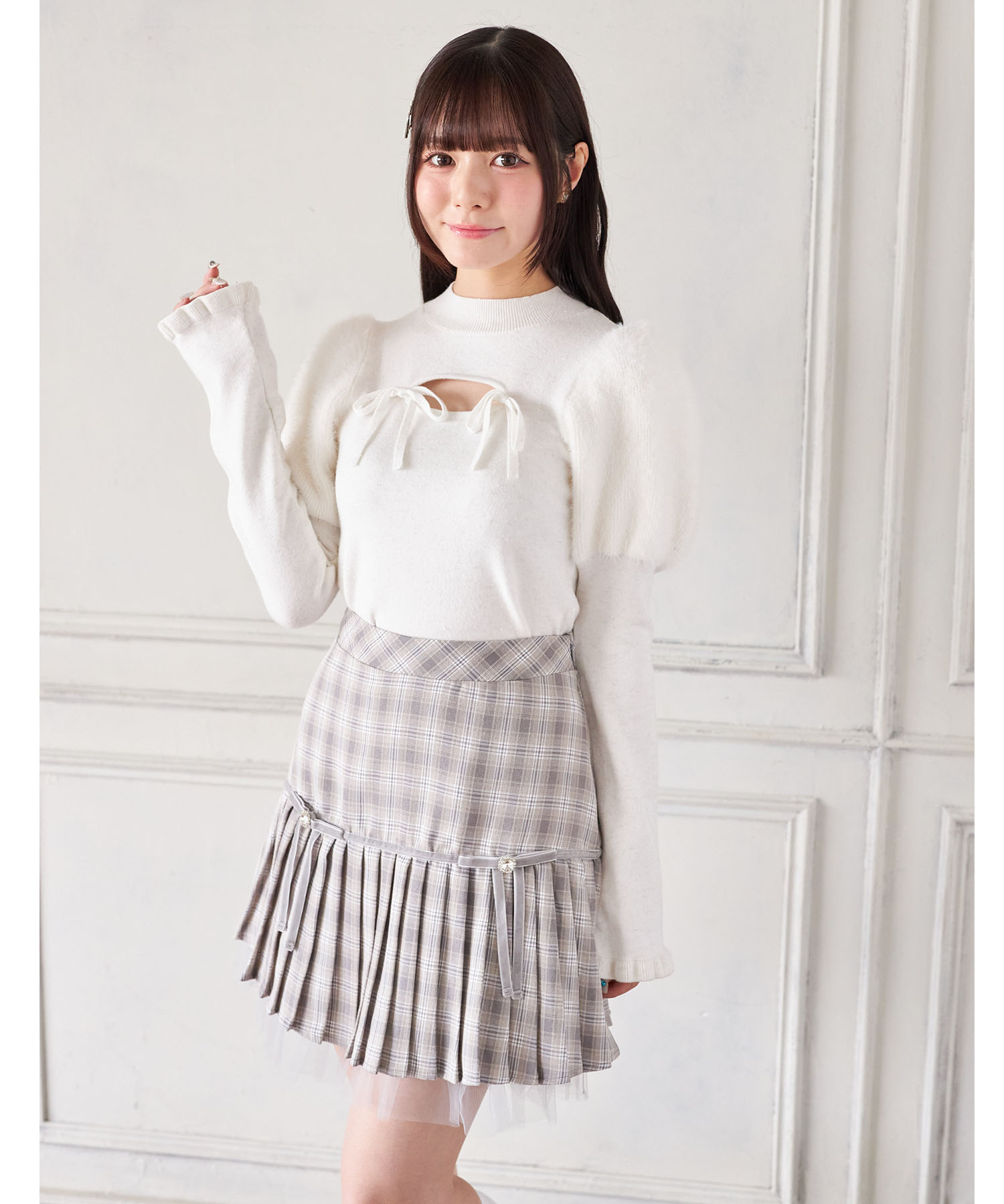 archivio - 38 ARCHIVIO リボンボーダースカート 38 ARCHIVIO リボンボーダースカート Tiara スカート ボーダー