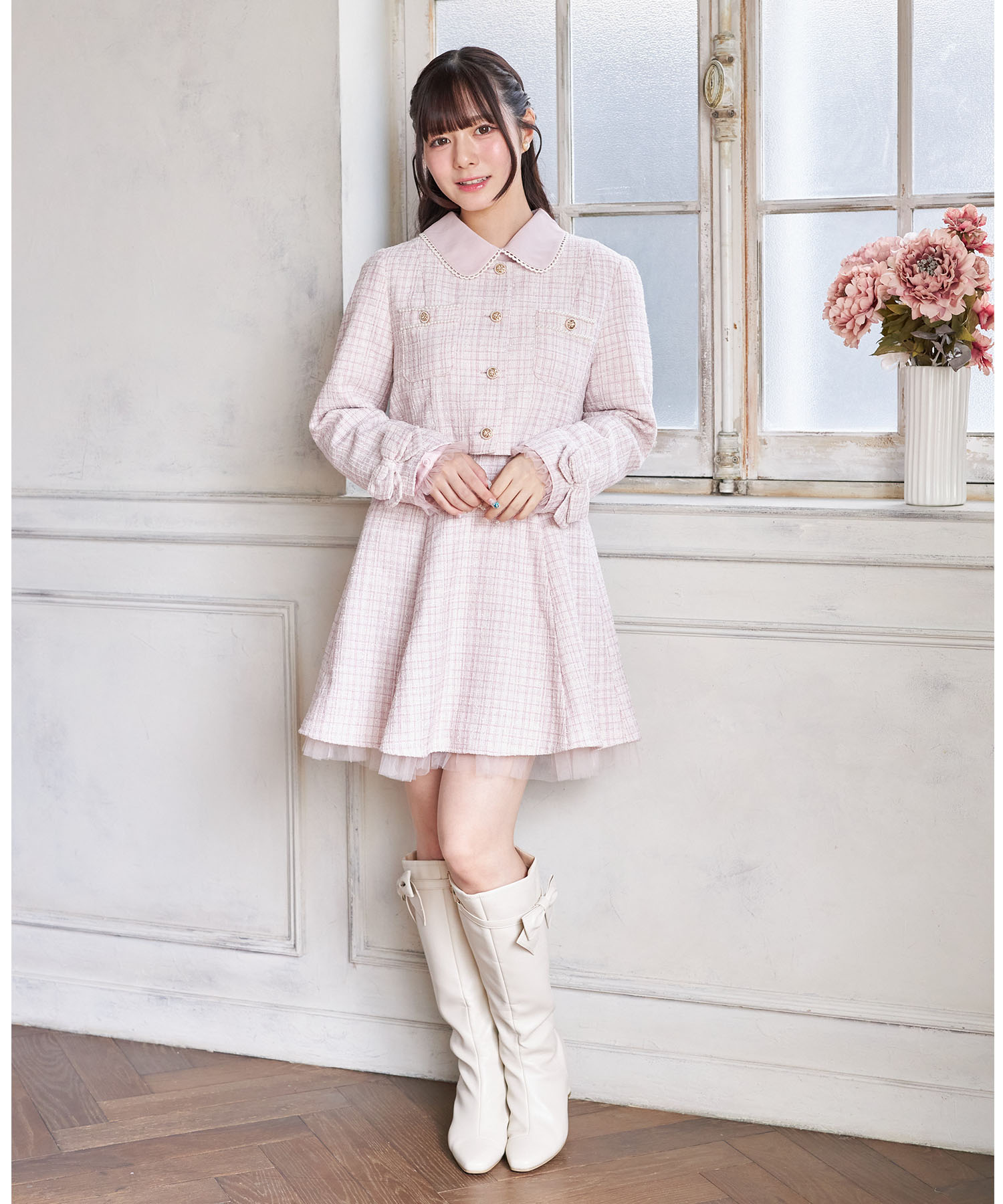 CHANEL02C チュール レース ツィードジャケット フリル リボン レースフリルツイードジャケット – BUNNY APARTMENT