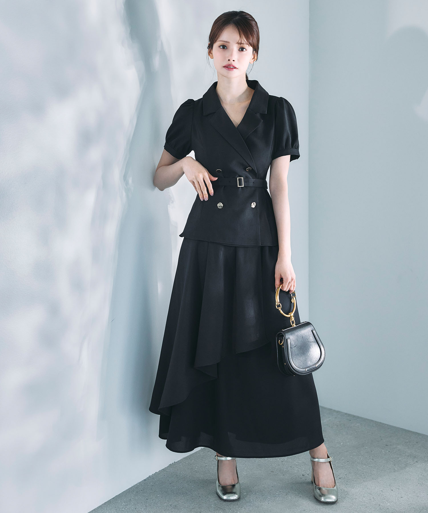 2WAY POCKET DESIGN ZIP ONEPIECE(1 IVORY): CLANE: WOMENS